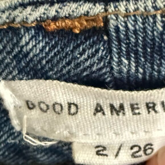 Good American Good Curve Distressed Jeans Size 2/26 - Picture 4 of 7